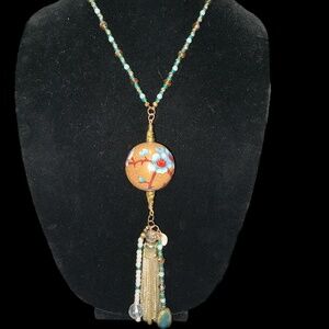 Artisan Cloisonné Pendant Necklace